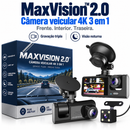 MaxVision™ 2.0 — Câmera Veicular 4K (3 em 1)